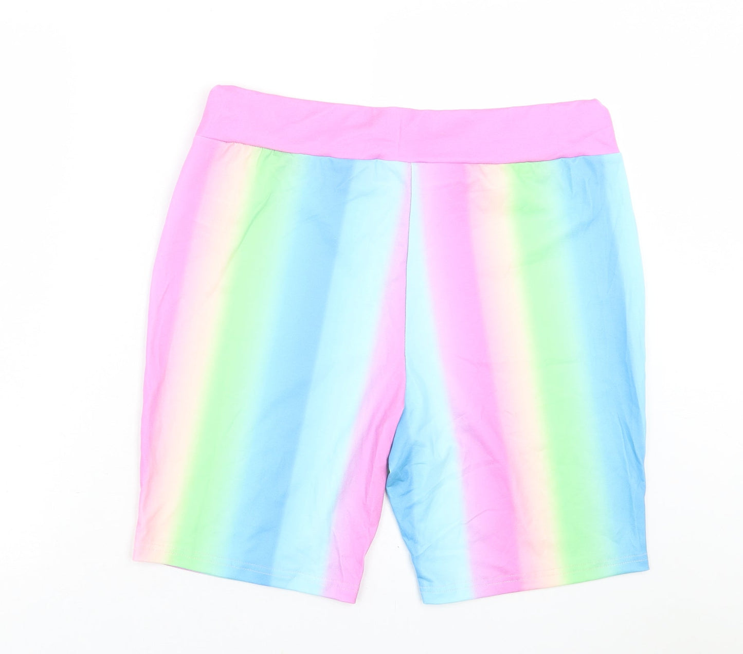 SheIn Womens Multicoloured Striped Polyester Bermuda Shorts Size XL L8 in Regular