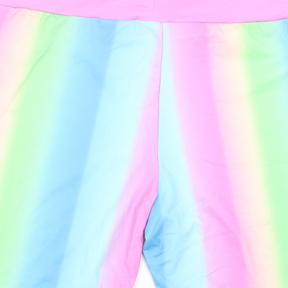 SheIn Womens Multicoloured Striped Polyester Bermuda Shorts Size XL L8 in Regular