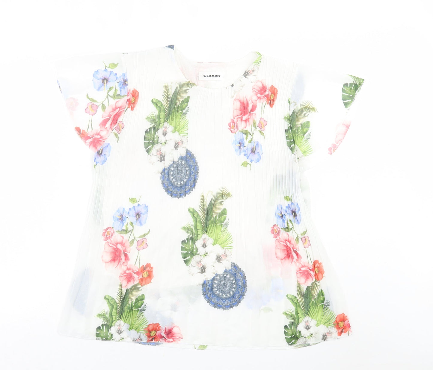 Womens UK Size S Gerard White Basic T-Shirt