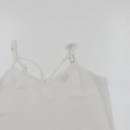 Womens UK Size 6 River Island White Basic T-Shirt