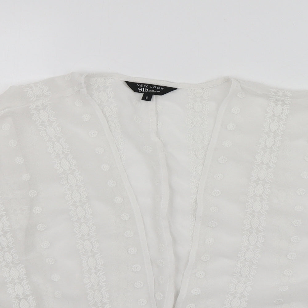 Womens UK Size S New Look White Gilet