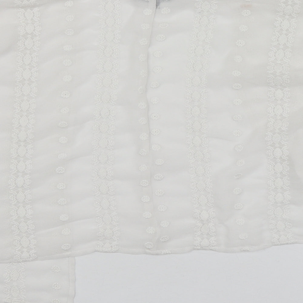 Womens UK Size S New Look White Gilet