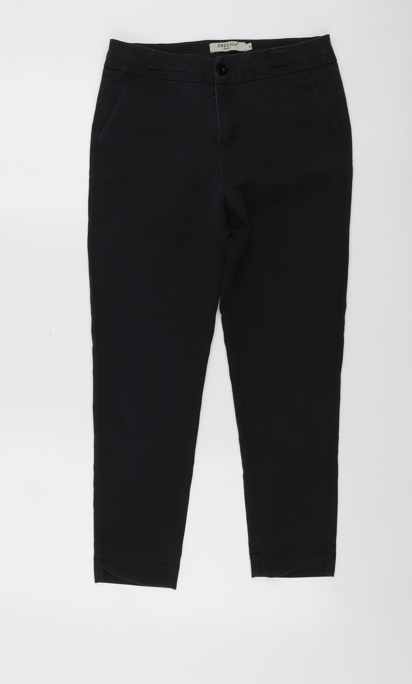 Womens UK Size S Freesia Regular Fit Chino Grey Trousers
