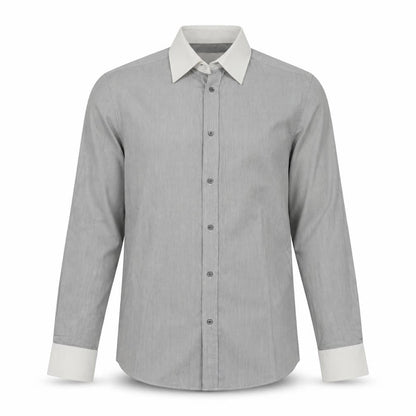 Mens UK Size S Burton Grey  Button-Up Long Sleeve Casual Shirt