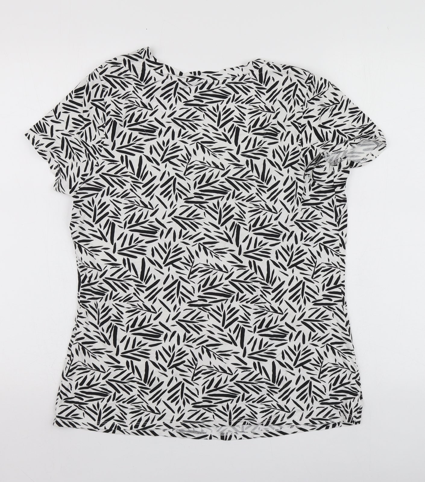 Womens UK Size 10 Bonmarché White Basic T-Shirt