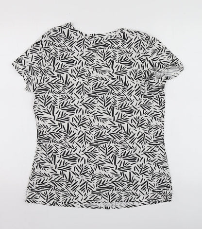 Womens UK Size 10 Bonmarché White Basic T-Shirt