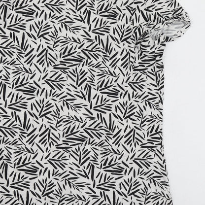 Womens UK Size 10 Bonmarché White Basic T-Shirt