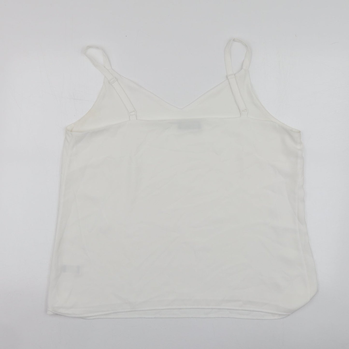 F&F Womens White  Polyester Basic Blouse Size 20 V-Neck