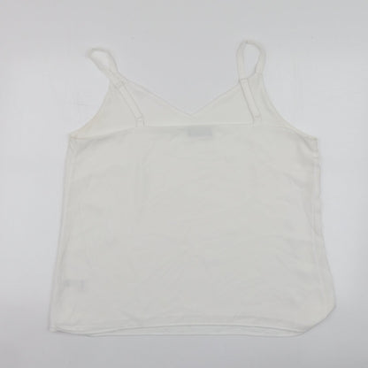 F&F Womens White  Polyester Basic Blouse Size 20 V-Neck