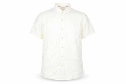Mens UK Size M Topshop White  Button-Up Short Sleeve Casual Shirt