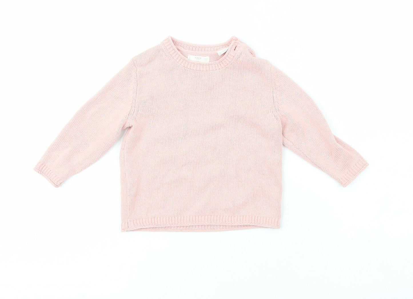 MNG Girls Orange  Cork Cardigan Jumper Size 9-12 Months