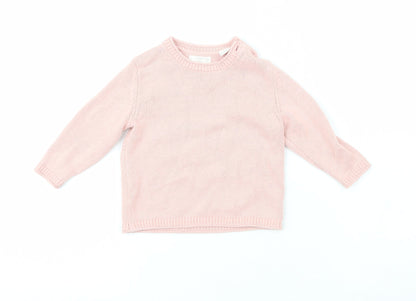 MNG Girls Orange  Cork Cardigan Jumper Size 9-12 Months