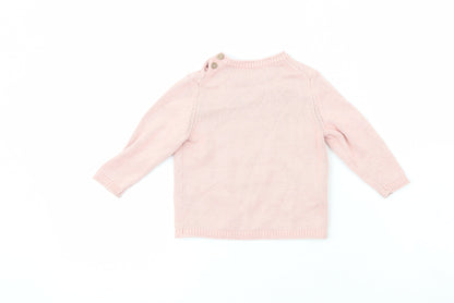 MNG Girls Orange  Cork Cardigan Jumper Size 9-12 Months