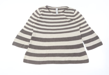 Womens UK Size 14 NEXT Brown Pullover Jumper