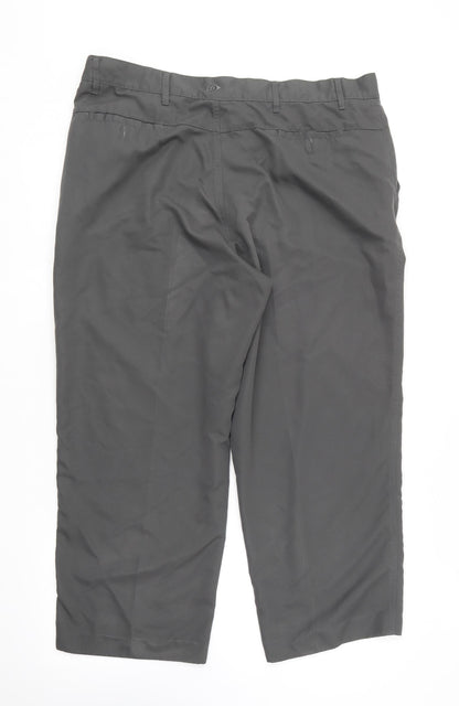 Dunlop Mens Grey  Cotton Jogger Trousers Size 40 in L25 in Regular