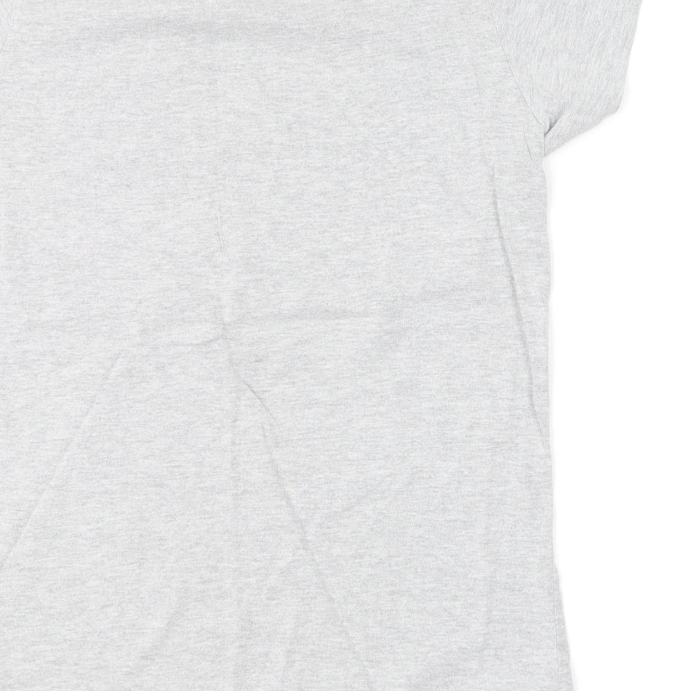 Womens UK Size 8 Very Grey Basic T-Shirt