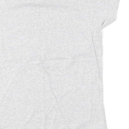 Womens UK Size 8 Very Grey Basic T-Shirt
