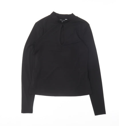 Womens UK Size 8 New Look Black Basic Blouse