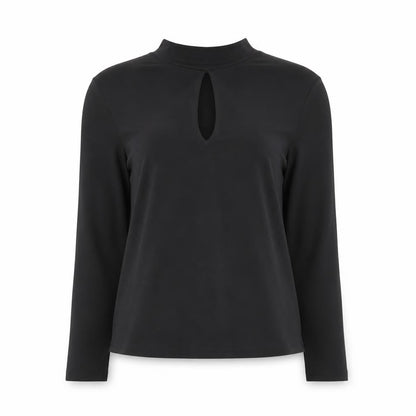 Womens UK Size 8 New Look Black Basic Blouse