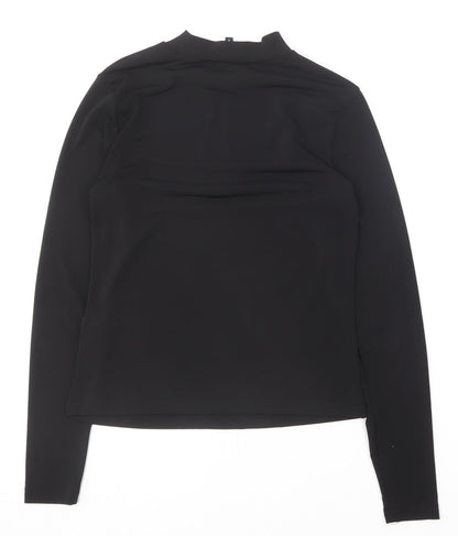 Womens UK Size 8 New Look Black Basic Blouse