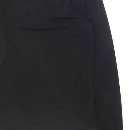 Womens UK Size 8 New Look Black Basic Blouse
