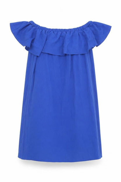 F&F Womens Blue  Polyester Shift  Size 12  Off the Shoulder