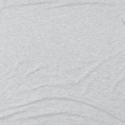 Boohoo Womens Grey  Polyester Basic T-Shirt Size 10 Round Neck - Mini Me