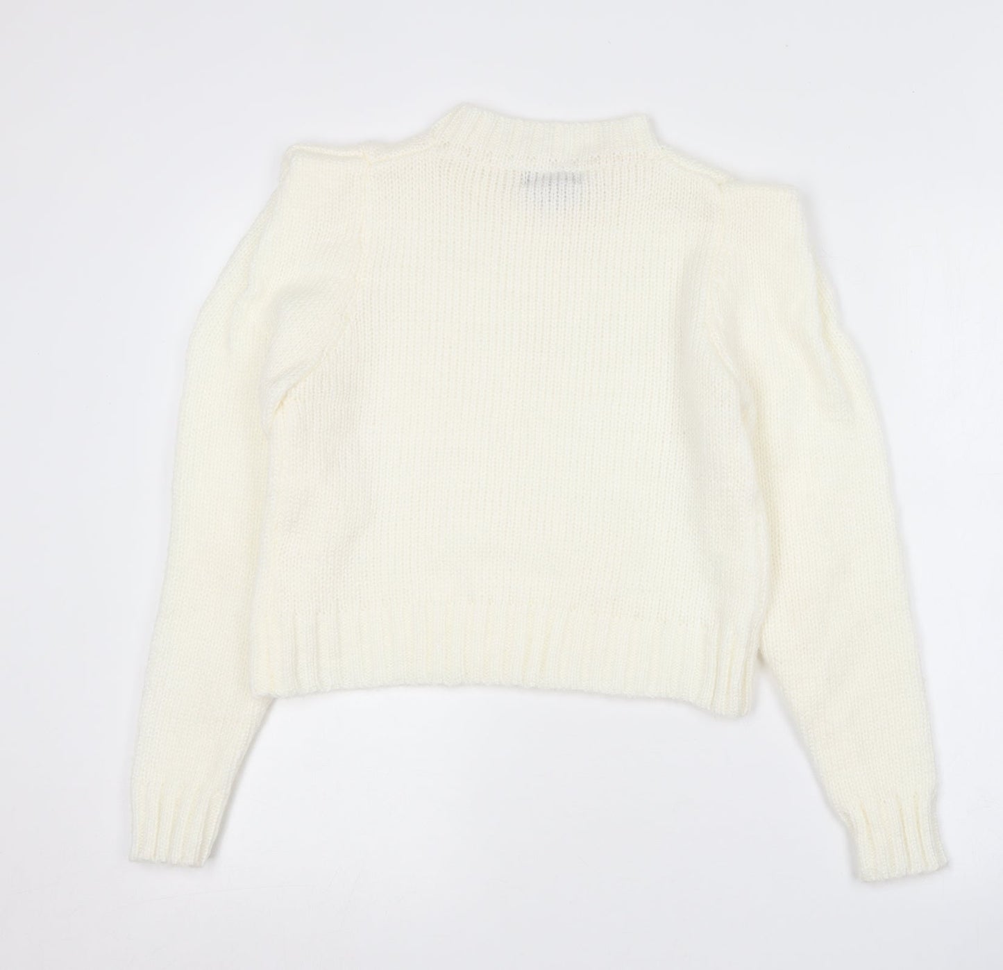 Womens UK Size 14 QED London Ivory Pullover Jumper