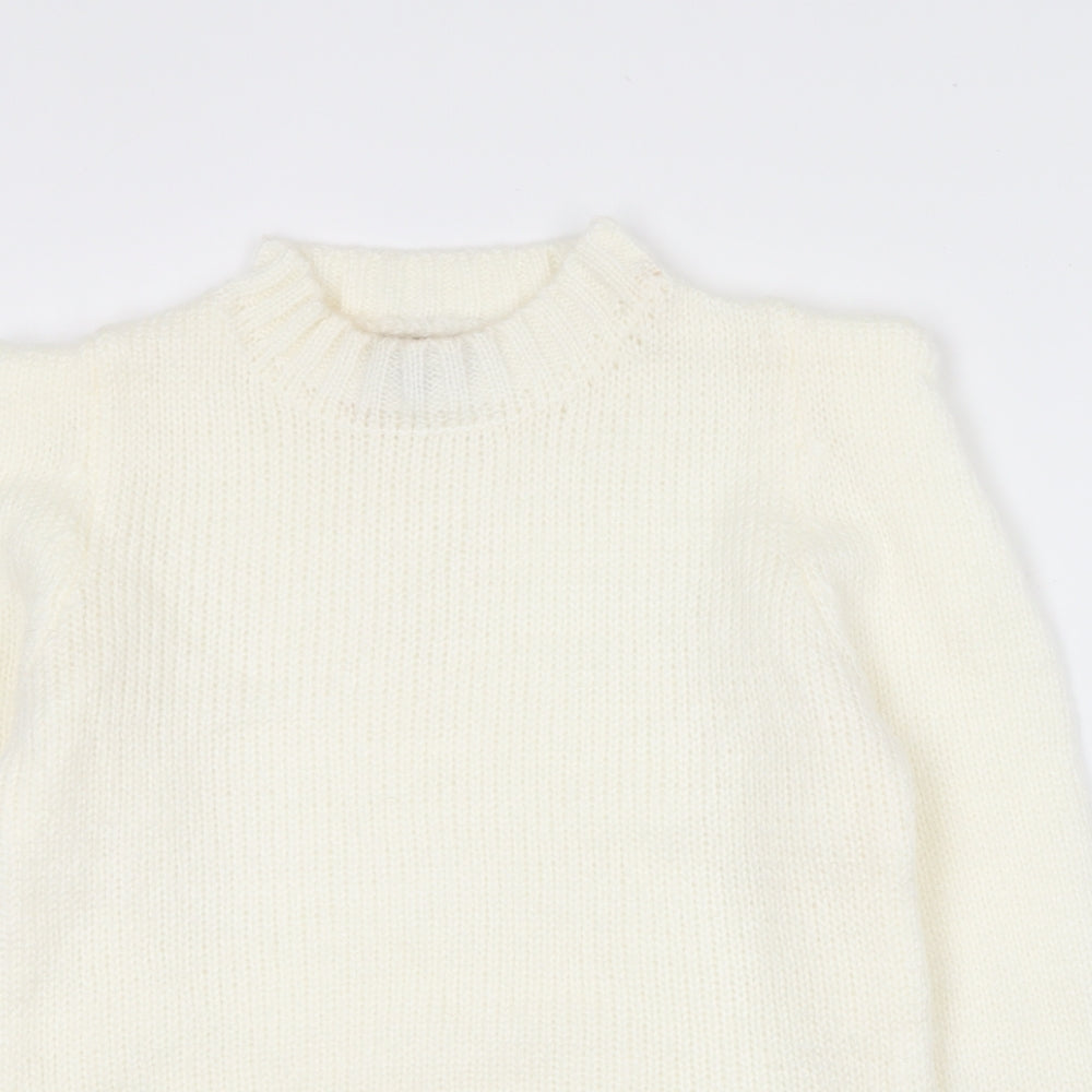 Womens UK Size 14 QED London Ivory Pullover Jumper