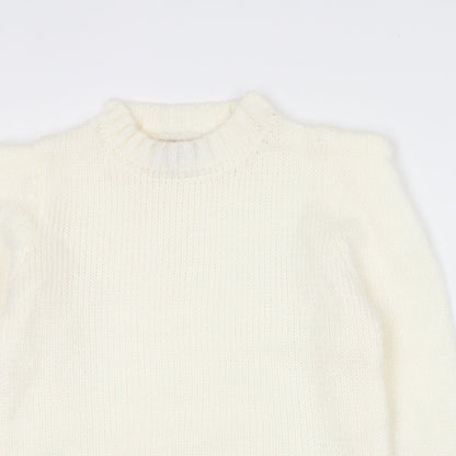 Womens UK Size 14 QED London Ivory Pullover Jumper