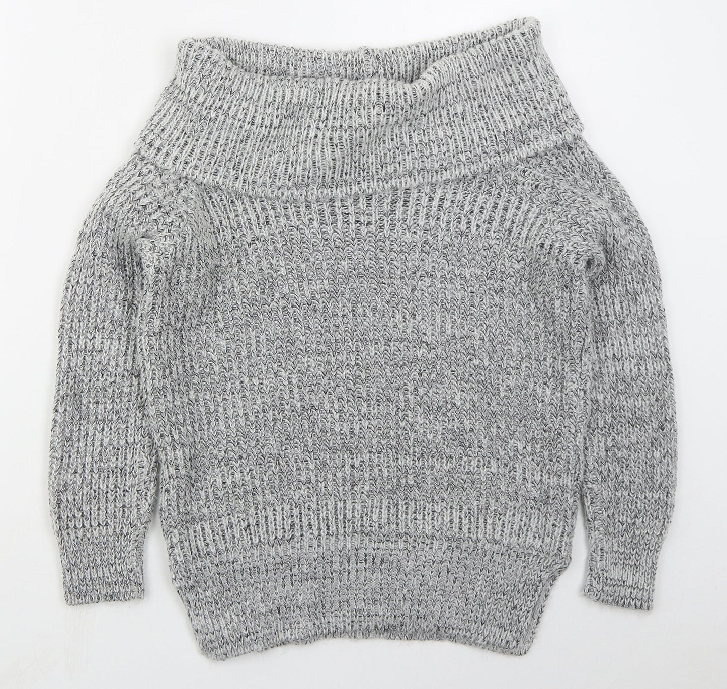 Womens UK Size 6 New Look Grey Pullover Jumper