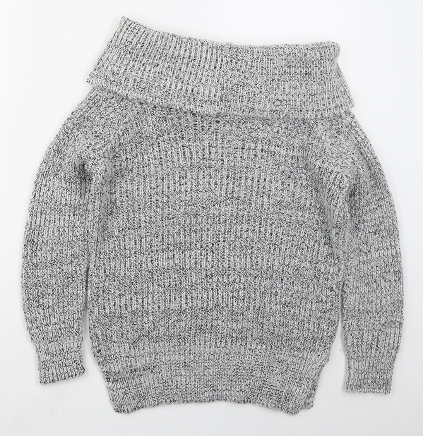 Womens UK Size 6 New Look Grey Pullover Jumper