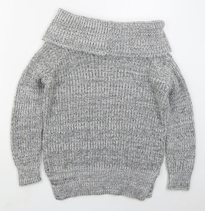 Womens UK Size 6 New Look Grey Pullover Jumper