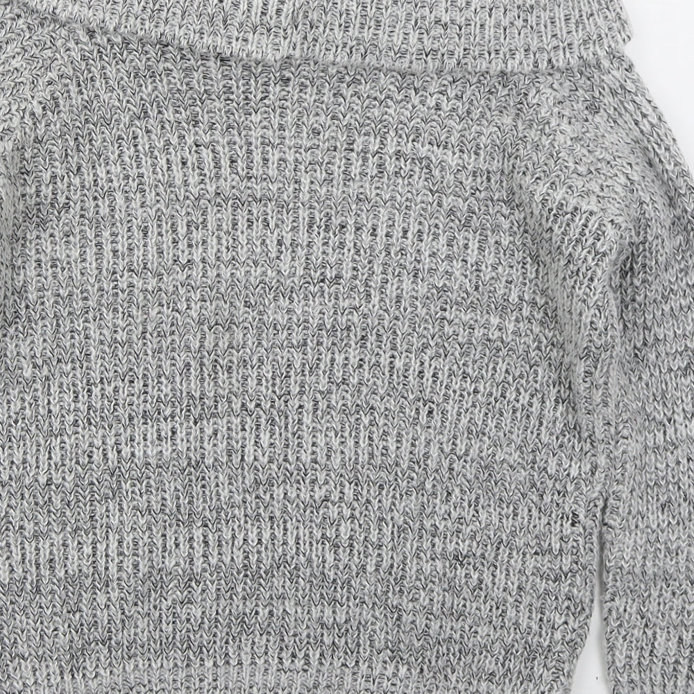 Womens UK Size 6 New Look Grey Pullover Jumper