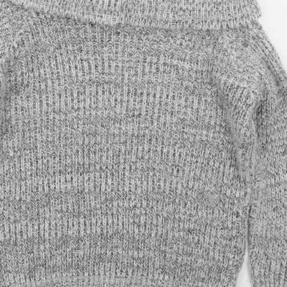 Womens UK Size 6 New Look Grey Pullover Jumper