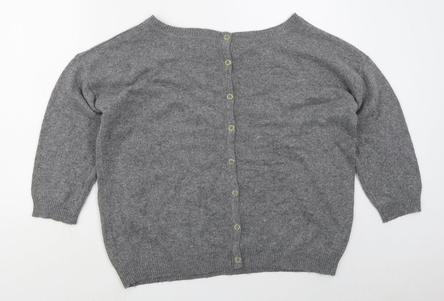 Womens UK Size M Preworn Grey Pullover Jumper