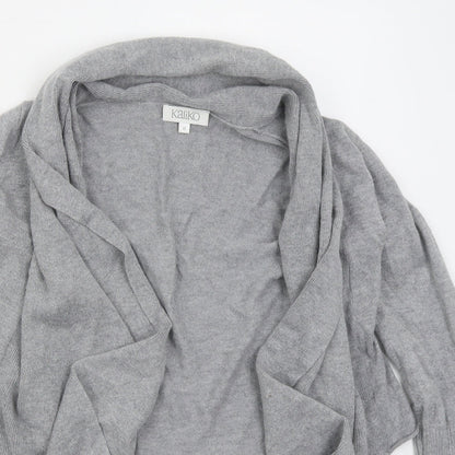 Womens UK Size 8 Kaliko Grey Cardigan Jumper