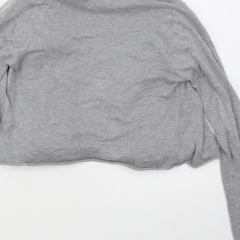 Womens UK Size 8 Kaliko Grey Cardigan Jumper
