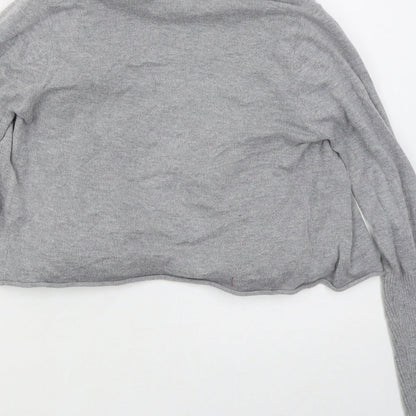 Womens UK Size 8 Kaliko Grey Cardigan Jumper