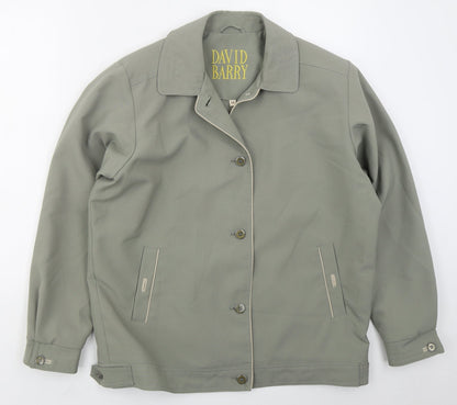 David Barry Womens Green   Jacket  Size 14  Button