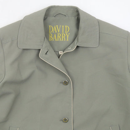 David Barry Womens Green   Jacket  Size 14  Button