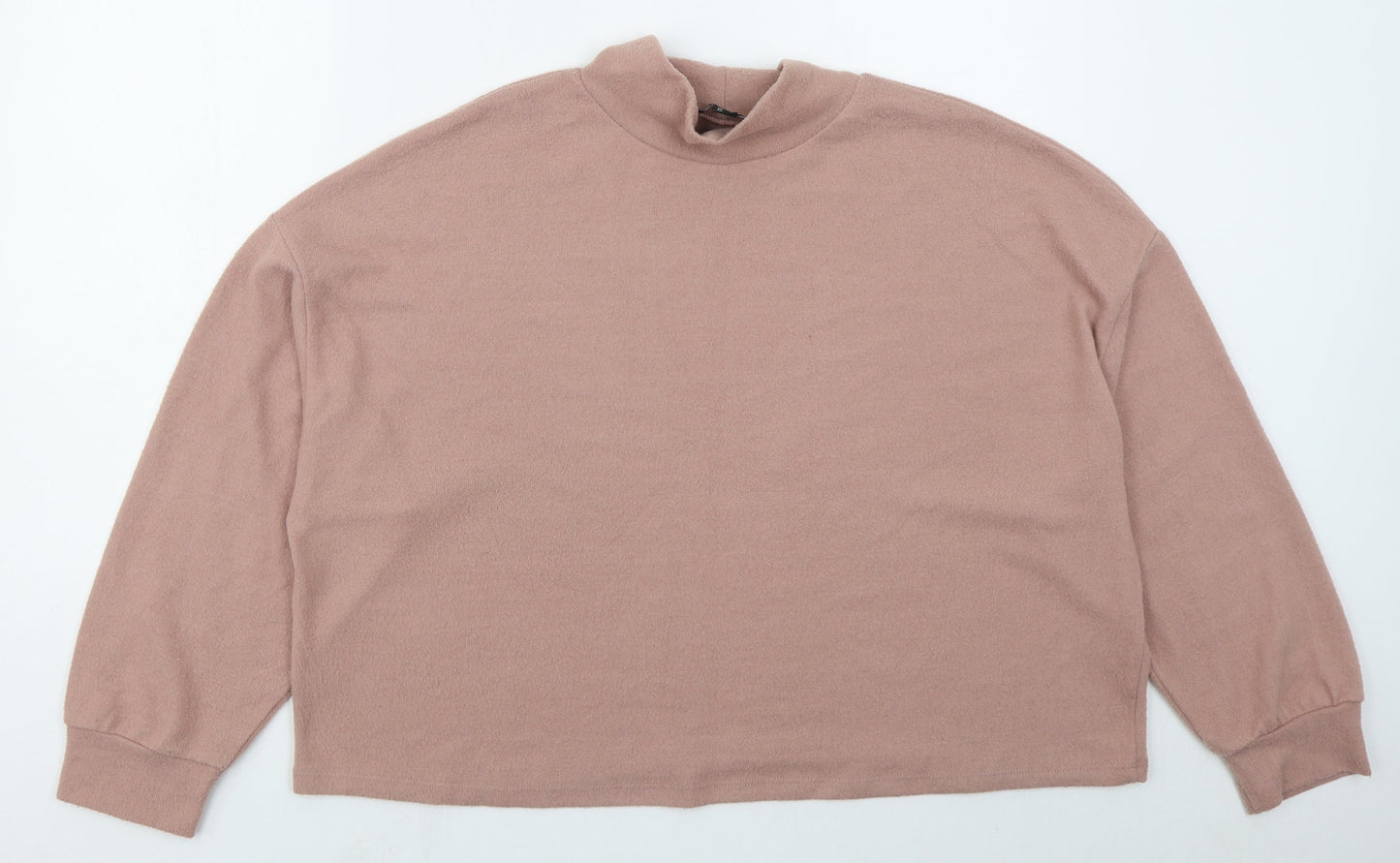 New Look Womens Pink  Polyester Pullover Sweatshirt Size L  Pullover