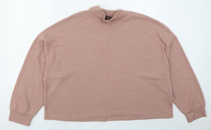New Look Womens Pink  Polyester Pullover Sweatshirt Size L  Pullover