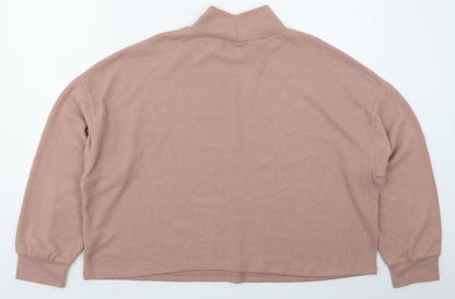 New Look Womens Pink  Polyester Pullover Sweatshirt Size L  Pullover