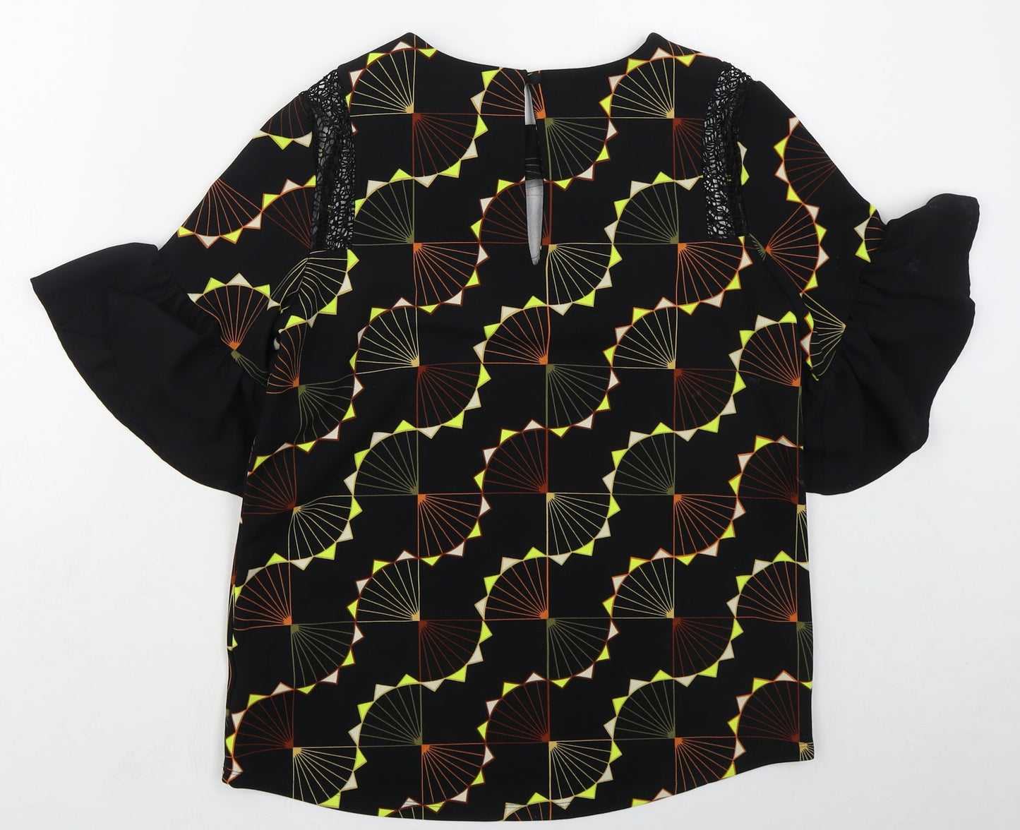 Womens UK Size 8 NEXT Black Basic Blouse