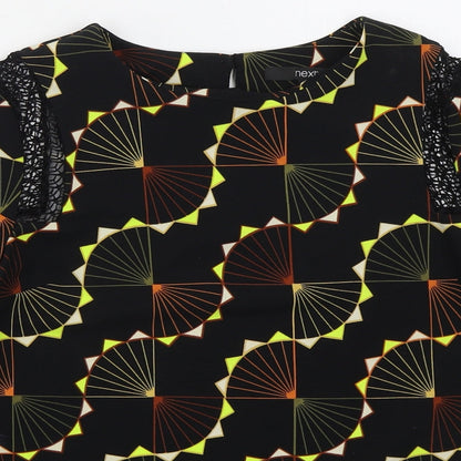 Womens UK Size 8 NEXT Black Basic Blouse