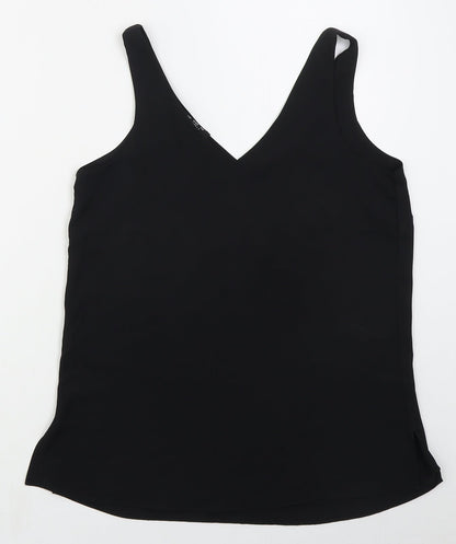 Womens UK Size 8 Wallis Black Basic Tank