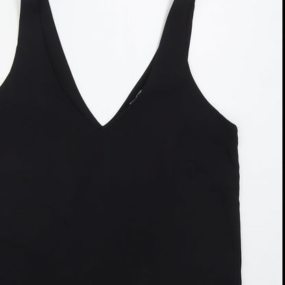 Womens UK Size 8 Wallis Black Basic Tank