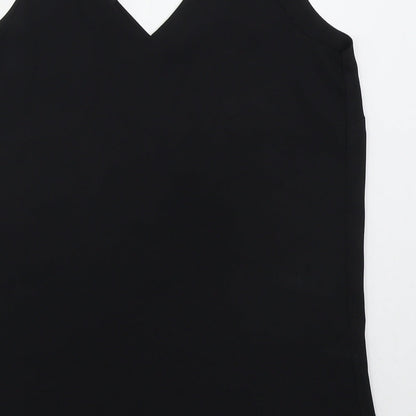 Womens UK Size 8 Wallis Black Basic Tank