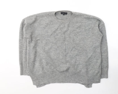 F&F Womens Grey Round Neck  Acrylic Pullover Jumper Size 18